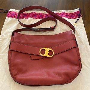 Tory Burch “Gemini” Link Leather Crossbody